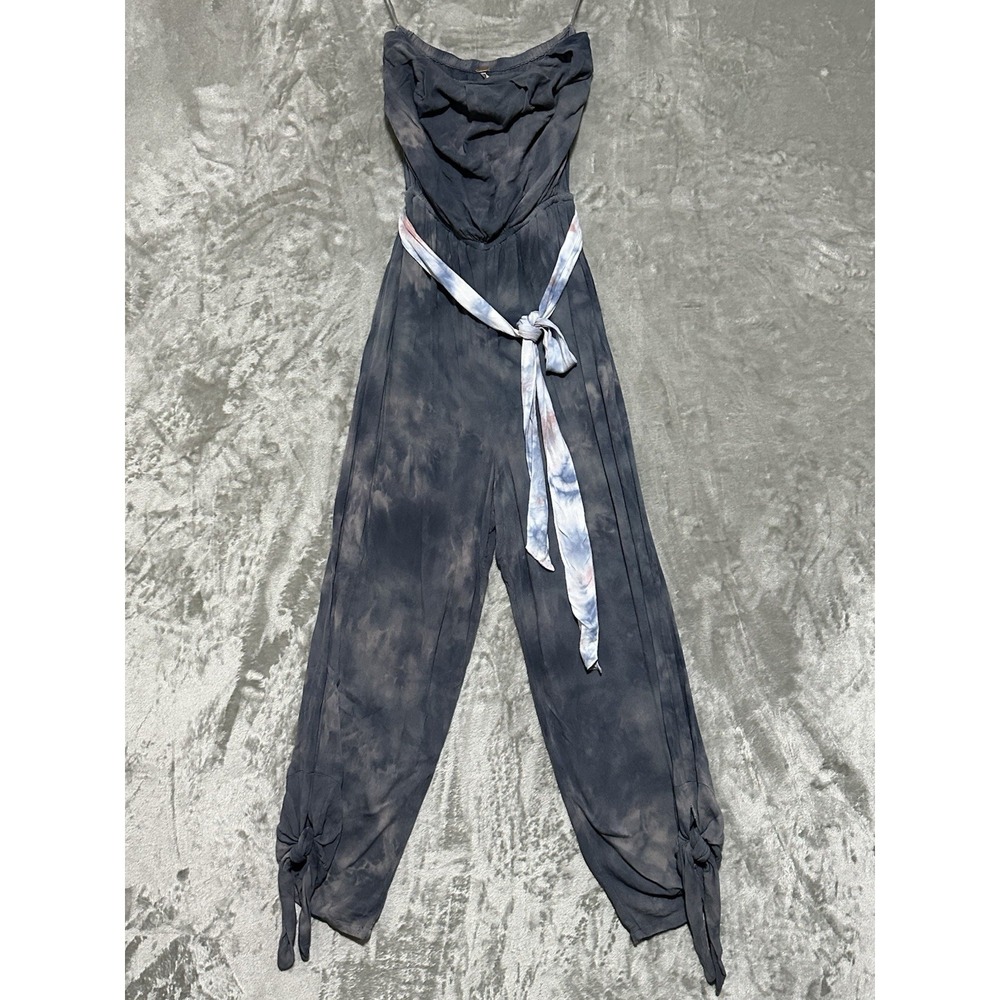 Free People Just Float On Wide Leg Tie Dye Jumpsuit Womens XS Boho Coastal Beach